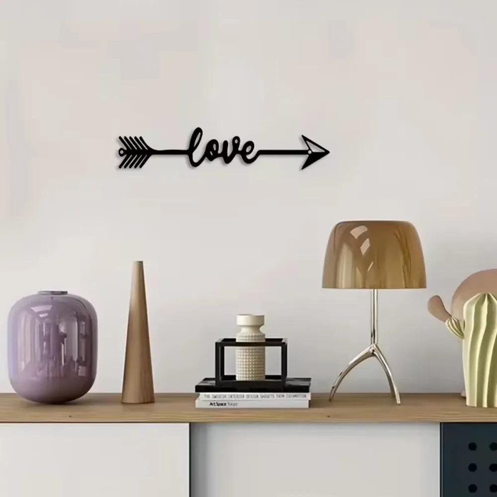 Stunning 1pc Love Metal Wall Art Decor! Fun Animal Decor for Home. Cupid's Arrow.living Room, Bathroom. Wall Decoration.