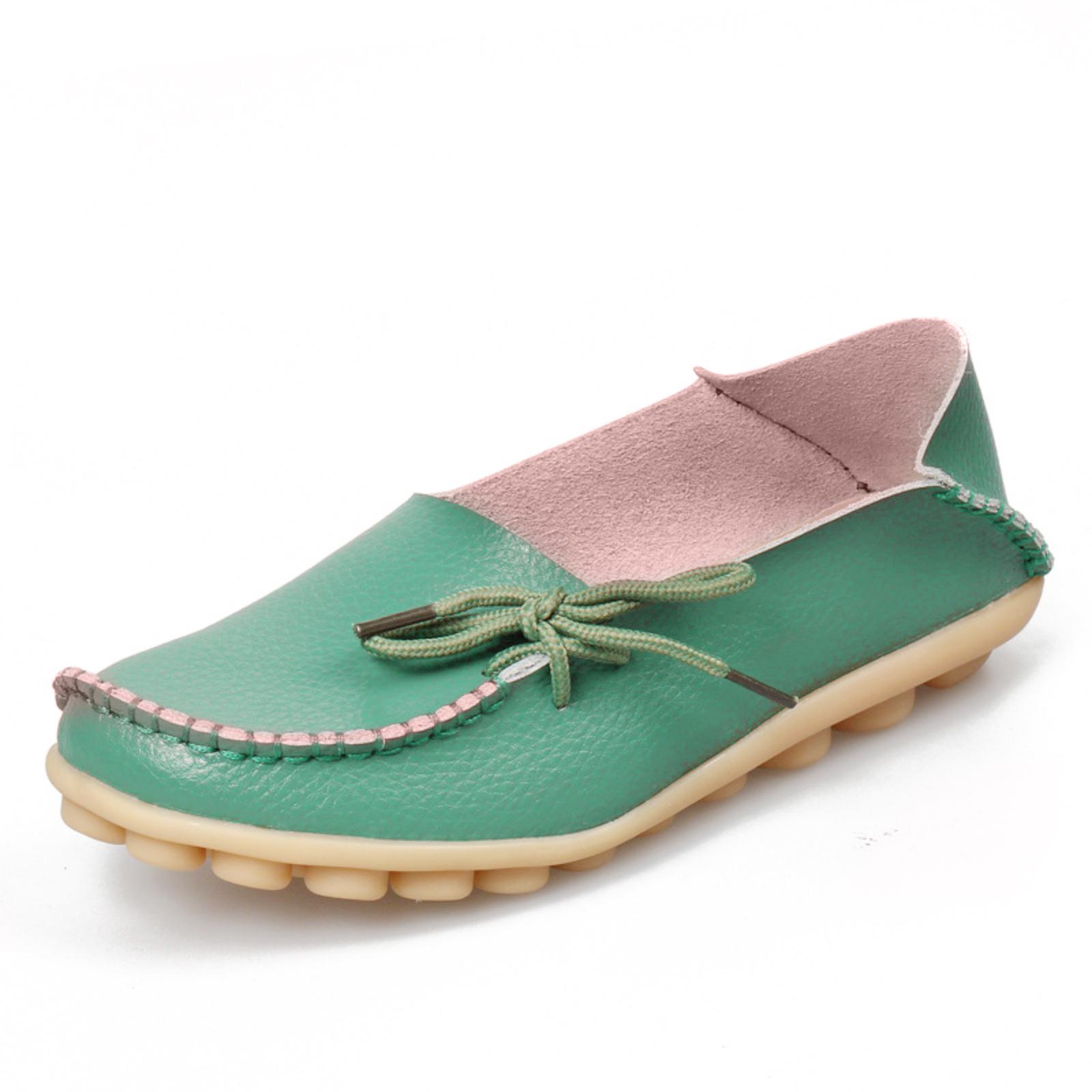 

Large Size Women s Shoes Cowhide Shoes Summer Flat Heel Single Shoes 43