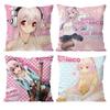 Anime Super Sonico Manga Classic Cushion Cover Pattern Printed Pillowcase for Living Room Sofa Cushion Cover & Bedroom Decor