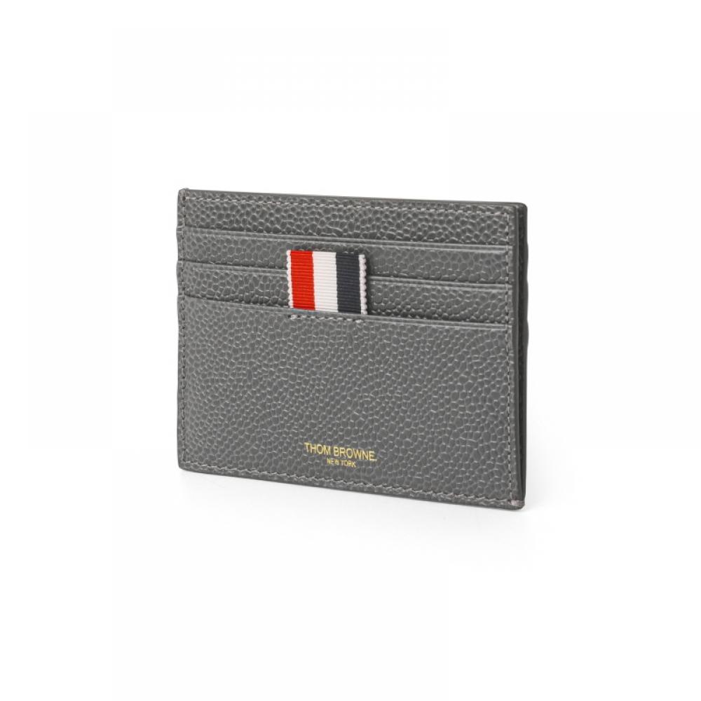 Thom Browne Pebble Grain Three Stripe Tab Card Wallet Maw031l 00198 025