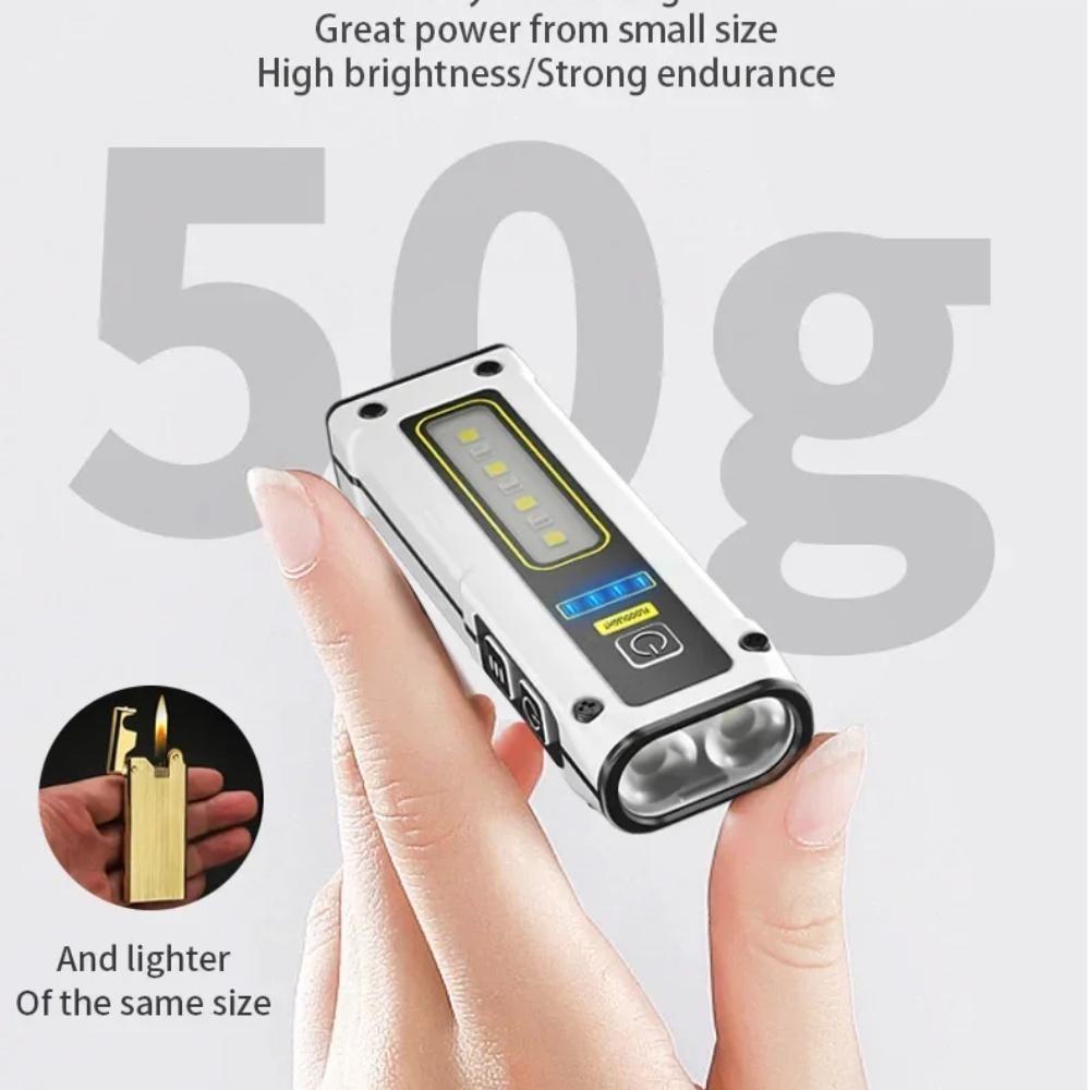 Mini Flashligh XPG COB LED Flashlight 7 Gear Flash Light Torch USB Rechargeable Magnet Work Light Outdoor Camping Lantern