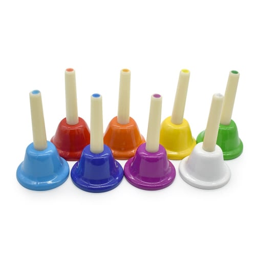 

Ennbom Handbells, Music Bells, Kids New Year s Gift, Percussion Instrument, 8-Color Set