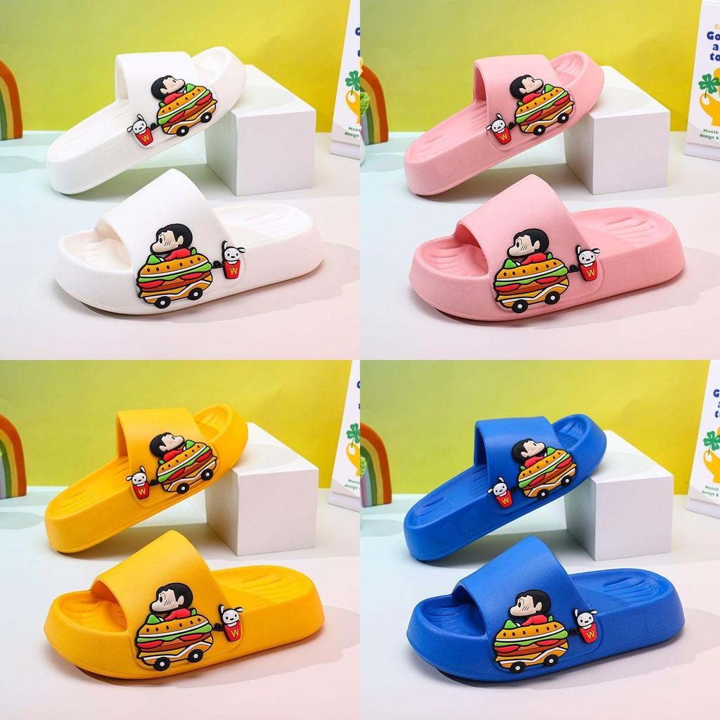 Shinchan Cute Crayon Kids Summer Sandals With Thick Nonslip Eva Sole Perfect For Boys And Girls
