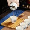 Japanese Ceramic Sake Set Traditional Six Sake Cups One Pots Baijiu Dispenser Party Bar Restaurant Drinking Utensils Gifts New
