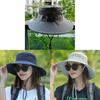 Sun Protection Fisherman Hat With Large Brim For Outdoor Sunshade And Travel