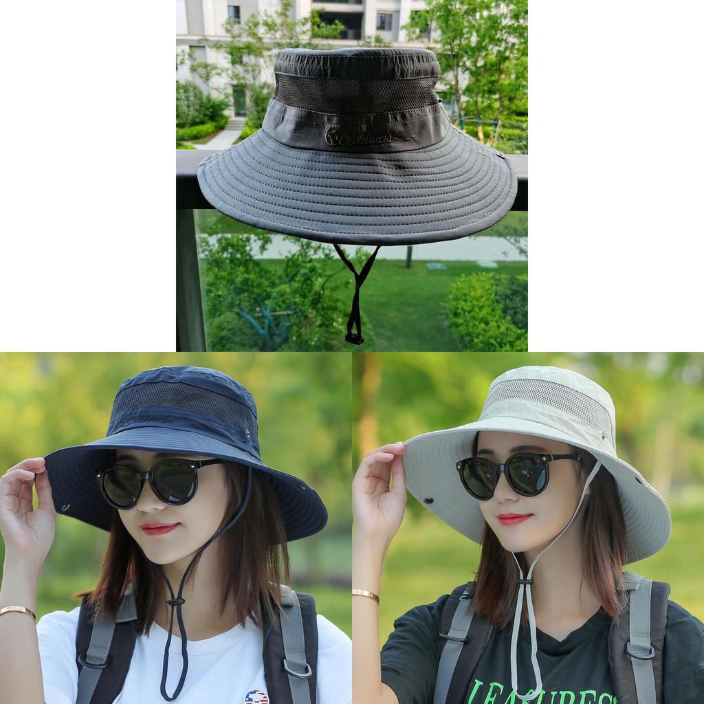 Sun Protection Fisherman Hat With Large Brim For Outdoor Sunshade And Travel