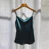 Design Sense V-neck Camisole Summer New Vest, Plus Size Women's Sleeveless Top Base Shirt Solid Color Suit Inner Layer