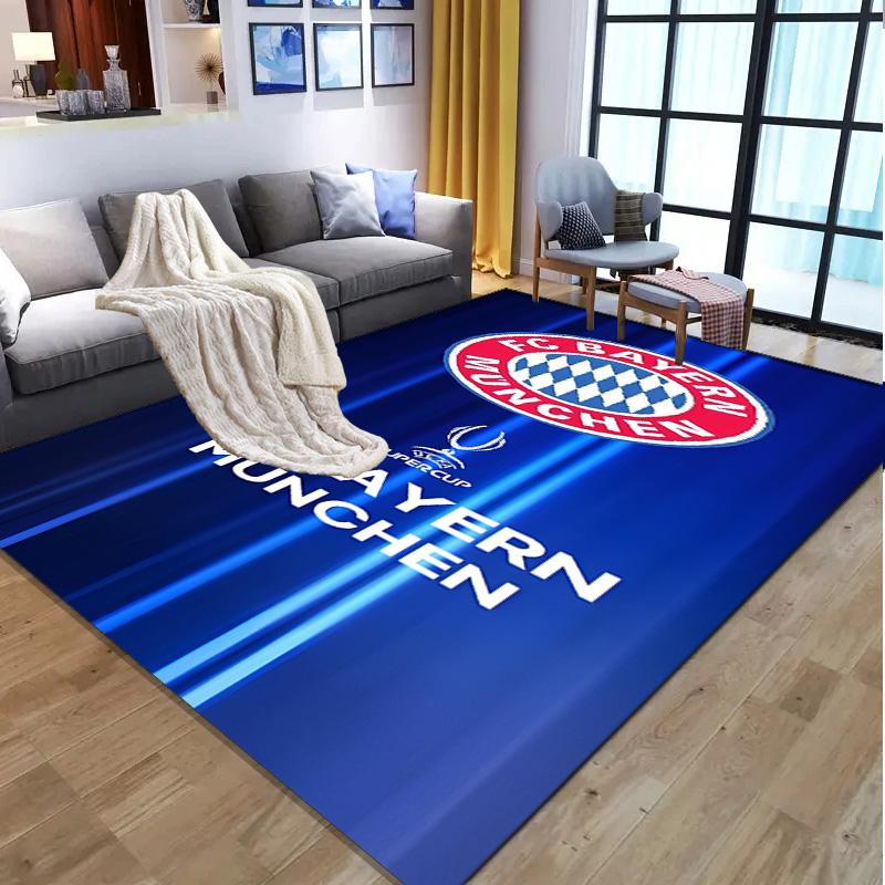 FC Bayern Pattern Rug, Indoor/Outdoor Mat, for Picnic, Gameroom, Bedroom, Office, Living Room, Home Decor Carpet, Birthday Gift