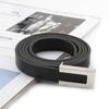 New Vintage Korean Female Trouser Dress Decoration Leather Belt Metal  Buckle Thin Waistband