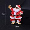 Christmas Brooch Set Santa Snowman Tree Pin Popular In Europe & US | Festive Lapel Pins for Xmas Sweater Decoration Men Women Body Accessories