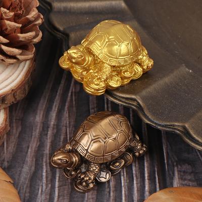 Ozdoby z żywicy w kształcie żółwia Ozdoby z miedzi w kształcie żółwia Wyposażenie Feng Shui