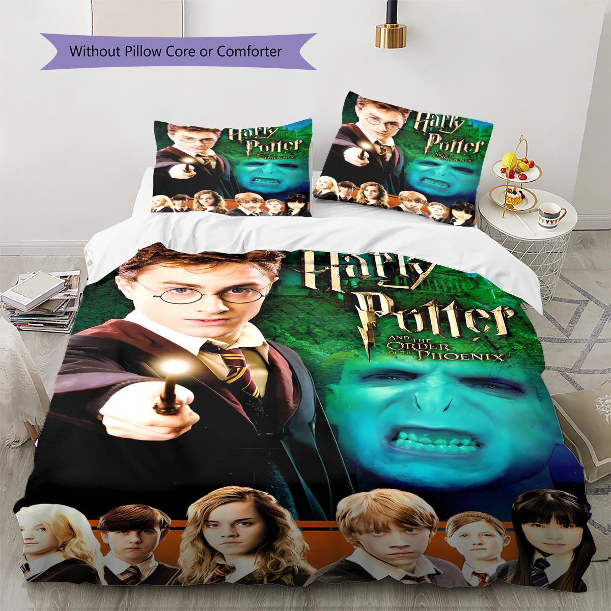 

Постільна білизна з малюнком Рятівник Поттер Комплект ковдри Покривало на ковдру Наволочка Домашній декор Подарунок (1 * підковдра + 2 * наволочка, без наповнювача) 250x220cm