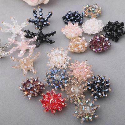 DIY Jewelry: Multi-Color Crystal Hair Accessories for Kids, Handmade Flower Decorations, Shoes & Hats