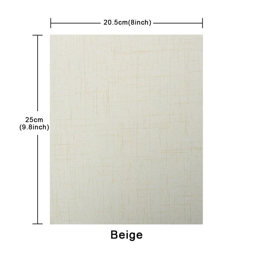 8 x 9.8in 10 Colors Repair Self Adhesive Imitate Linen Type Patches For Schoolbag Cloth Bag Cushion Faux Linenette Sticker Patch