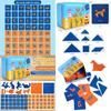 Wooden Tangram Puzzle Educational Brain Teaser For Kids And Students