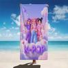 Asciugamano da Spiaggia Kpop Cartoon Ragazze alla Moda, Leggero e Delicato sulla Pelle per Piscina, Spiaggia, Campeggio, Viaggi Estivi, Regalo