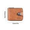 New Men's Premium Sense Short Frosted Leather Wallet Multi-Slot Coin Pocket Photo Holder Small Men's Wallet High Quality