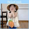 Adorable Handcrafted Carrot Knitted Bag For Kids Soft Wool Nursery Backpack