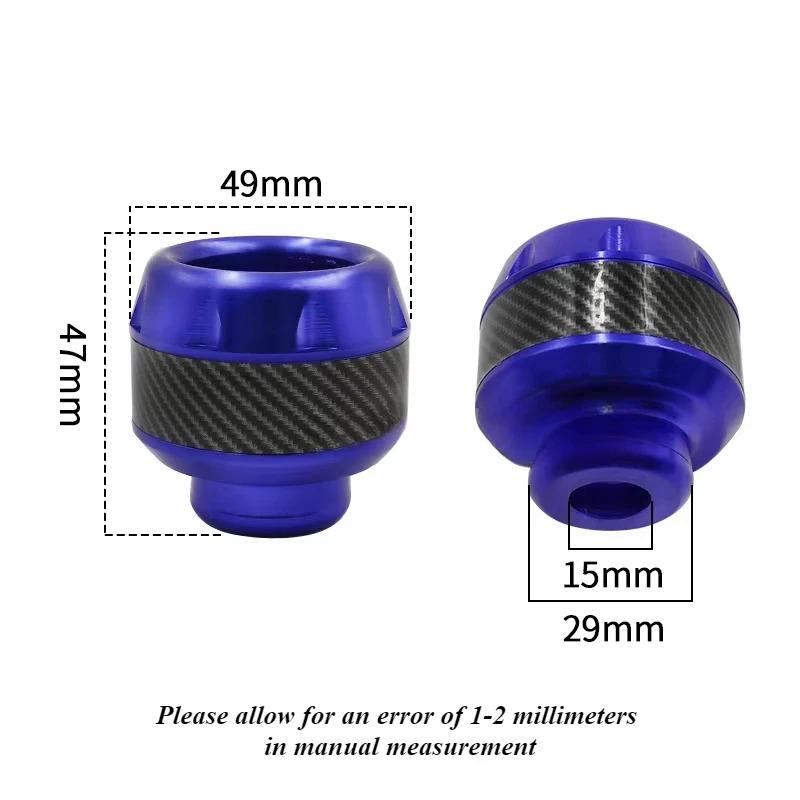 4Pcs Aluminum Alloy Motorcycle Crash Protector Scooter Wheel Front Fork Frame Falling Protection Pads Sliders Moto Exterior