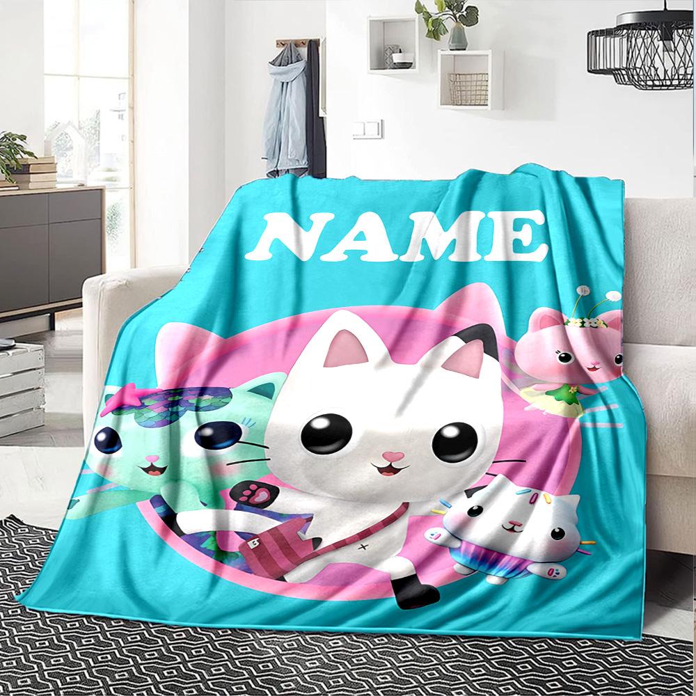 Customizable Gaby's Bubble House3 Throw Blanket – Personalized Name, All-Season Cozy Snug Blanket, Machine Washable, Personalized Blanket