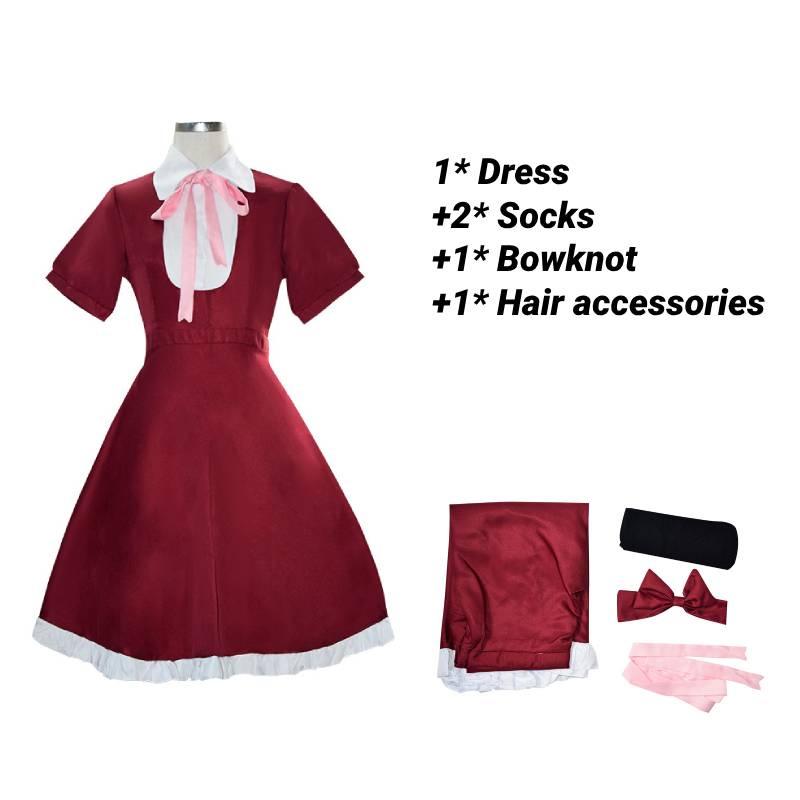 

Костюм для косплея Bungo Dogs Stray Alice Платье на Хэллоуин Разные размеры Подарок для девочки L