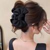 Elegant Women Bow Hair Claw Clips Double-Sided Large Satin Shark Hair Claw Solid Bowknot Hairpins Barrettes Hair Accessories