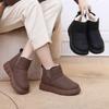 Winter velvet thickened women's warm snow boots soft-soled wool casual cotton shoes non-slip waterproof short boots