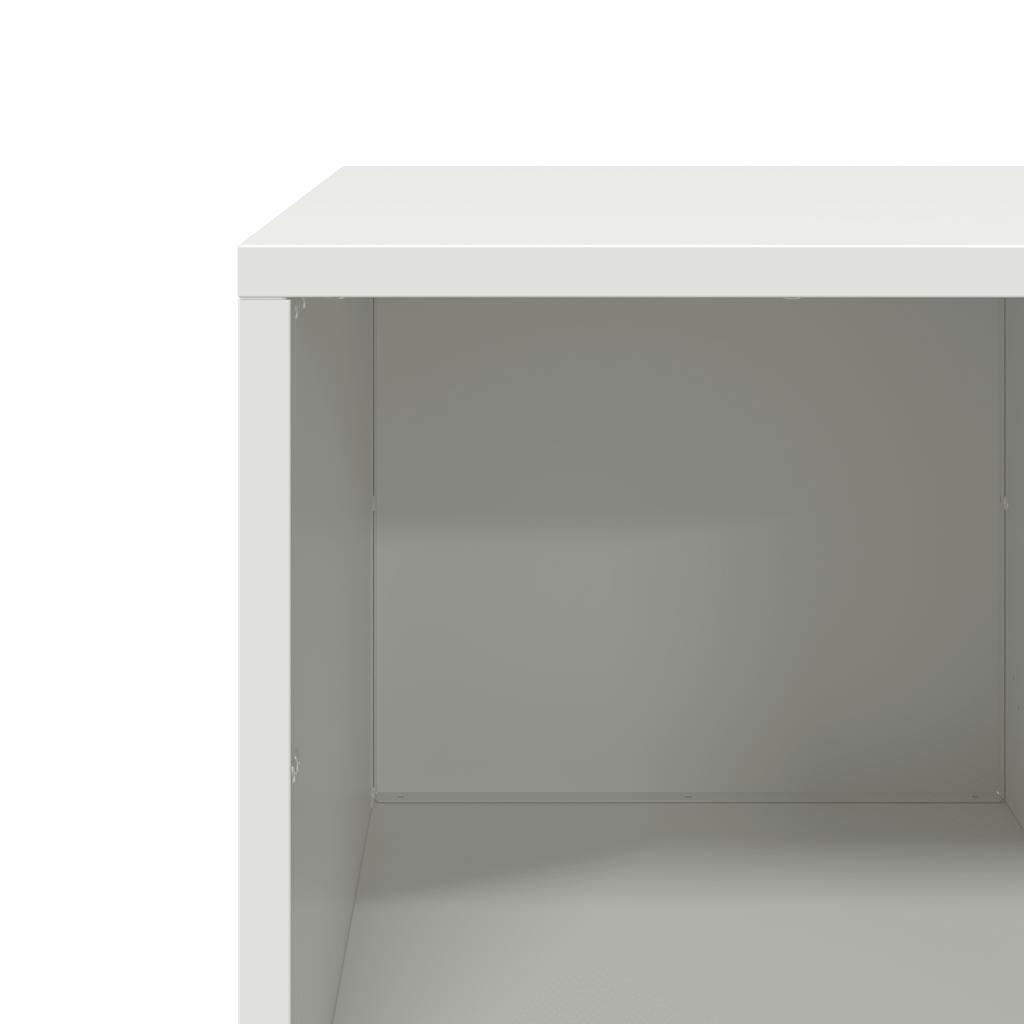 White Coffee Table 101.5 x 50 x 43.5 cm Cold Rolled Steel