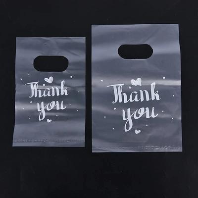 100pcs Thank You Bag Gift Plastic Shopping Bag Tote Bag Bag Birthday Wedding Party Favors Candy Cookie Wrappers Bag