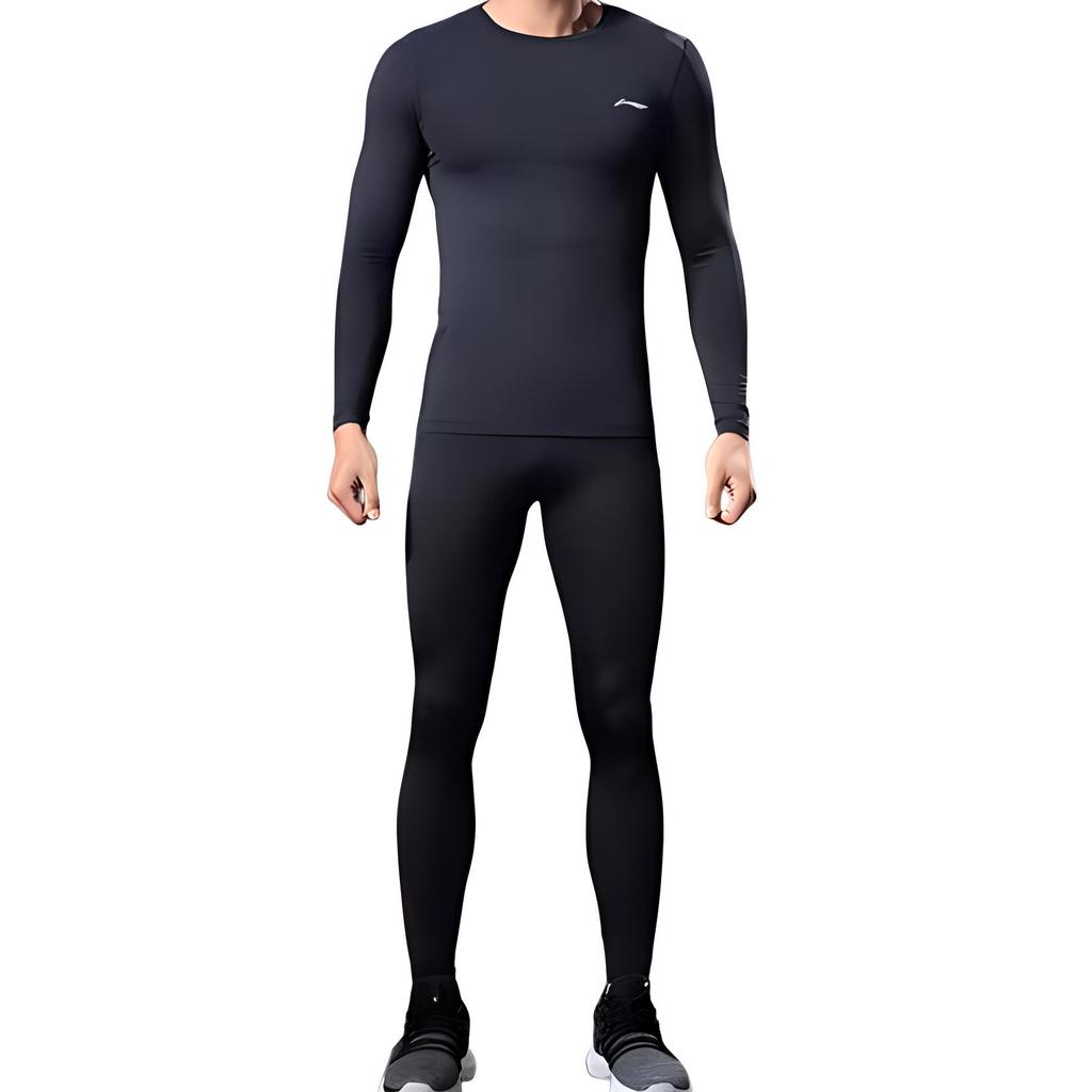 Li Ning Fitness Set Men's Black YUDU046-1