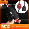 Car Sticker Tesla 1pcs Leather Car Seat Back Hooks Portable Hanging Bag Rack For Tesla 3 S X Y Cybertruck Roadster