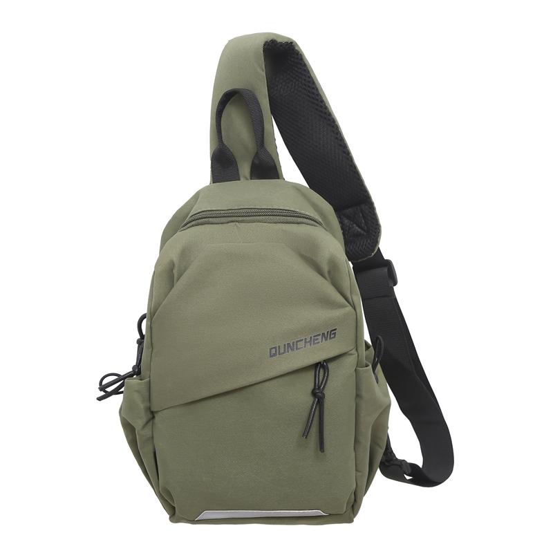 Enkel skulderryggsekk for menn og kvinner crossbody bag liten brystveske sykling sport fjellklatring gutter