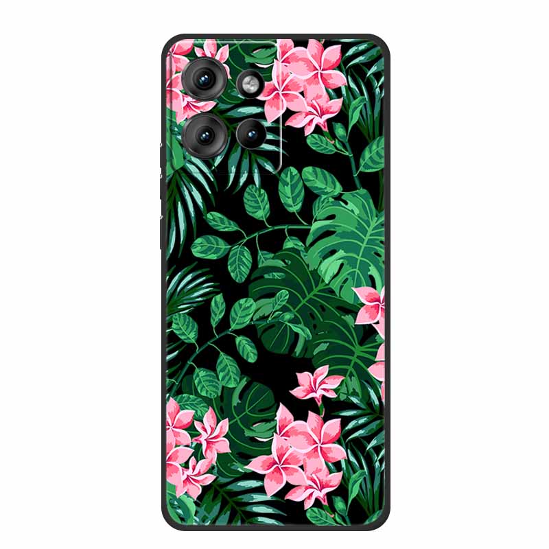 Handyhülle Für Motorola Moto G 2025 Hülle Cartoon Schwarzes Silikon Weiches TPU Rückseite Für Motorola Edge 50 Neo S50 G75 Hülle G 75
