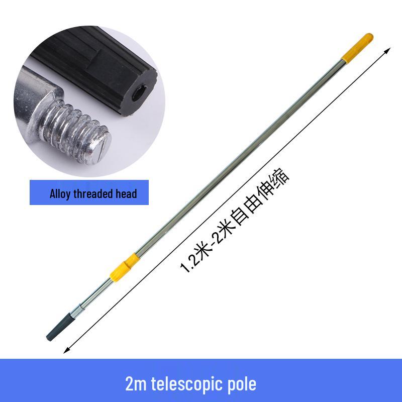 Stainless Steel Telescopic Roller Brush & Paint Tray Set for Wall Painting