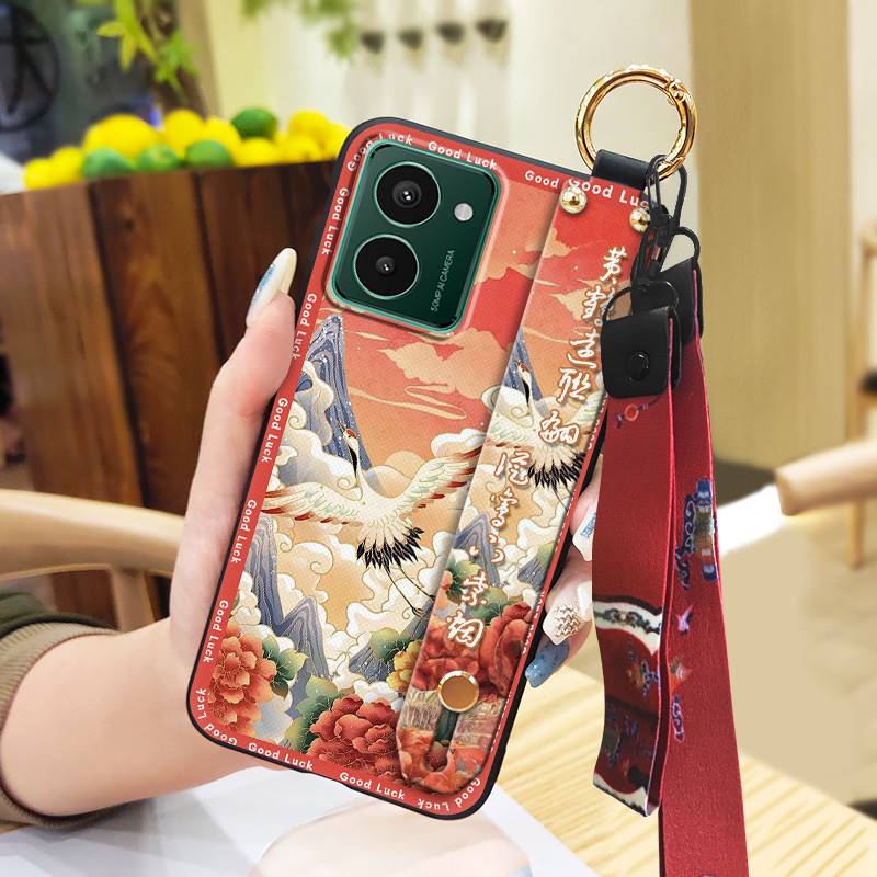 Waterproof Chinese style Phone Case For Nokia HMD Pulse/Pulse+/Pulse Pro Anti-knock Soft case Wristband Anti-dust Ring