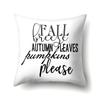 Thanksgiving Pillowcase Blessing Maple Leaf Pumpkin Sofa Cushion Cover Office Home Living Room Pillowcase