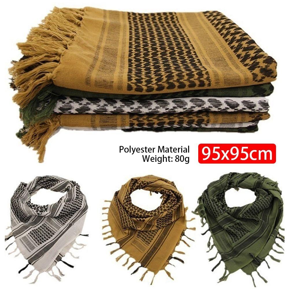 

1 шт., арабский тюрбан, хиджаб с квадратным вырезом, 95x95 см, полиэстеровая клетчатая шаль, мусульманский шарф шемаг, для взрослых