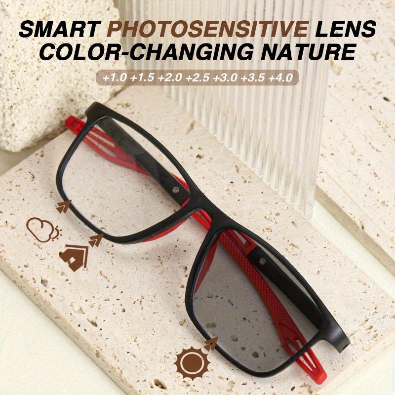 5 Piece Light Conversion Reading Glasses Suitable for Computers Driving and Daily Use Male and Female Glasses+1.00 To+4.00