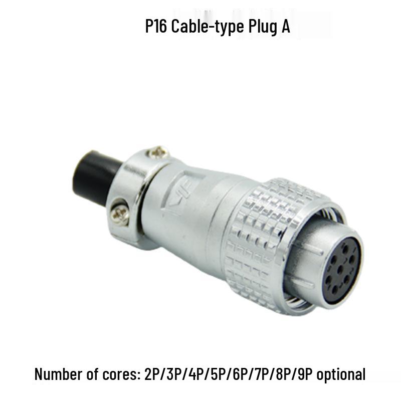 

Yongfeng P16 Multi-Pin Aviation Plug Socket Connector (2P-9P) for Wire Harness Soldering.