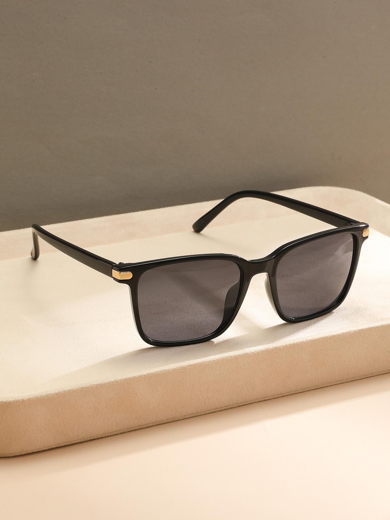 

Unisex Large Frame Fashion Glasses European Style Suitable for Daily Wear And Driving Men Women Universal Optical Glasses чёрный