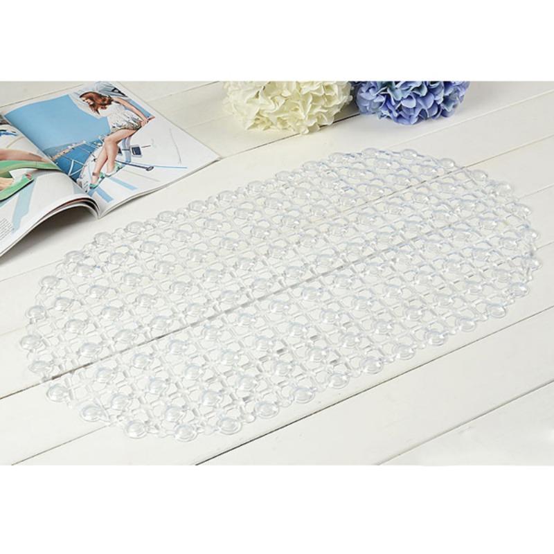 Bath Shower Mat NON Slip PVC Bathroom Mats ANTI Slip Strong Suction 35 X 61CM
