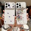 Colorful Butterfly Print Leather Lanyard Case For iPhone 18 Pro Max 17 16 15 14 13 Pro Max Luxury Hybrid TPU+PU Anti-skid Soft Phone Cover