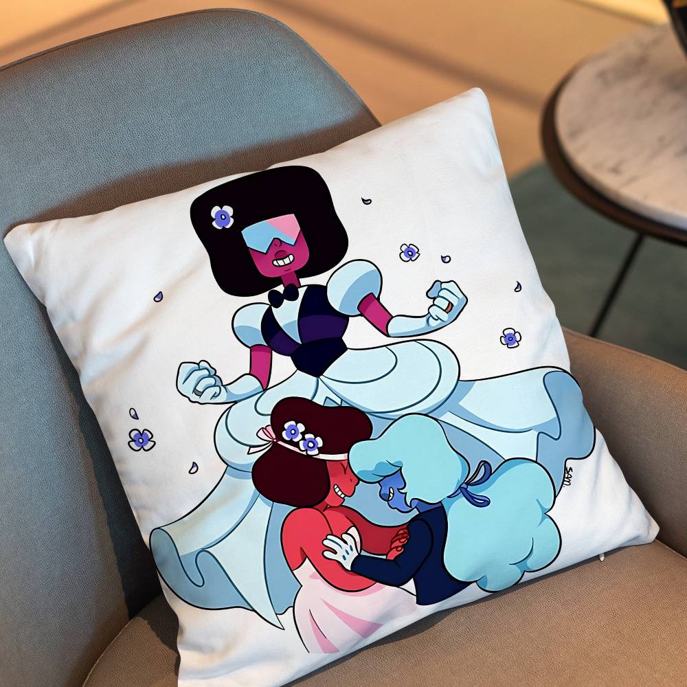 Federa Cuscino Steven Universe Granato Spinello Federa Cuscino Copricuscino per Divano Soggiorno Adatto per Decorazione Casa Camera da Letto