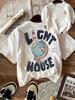 Cartoon 100% Cotton Graphic Tee Women's Retro T-Shirt Loose Comfortable Crew Neck Short Sleeve Top Vintage Shirt Summer