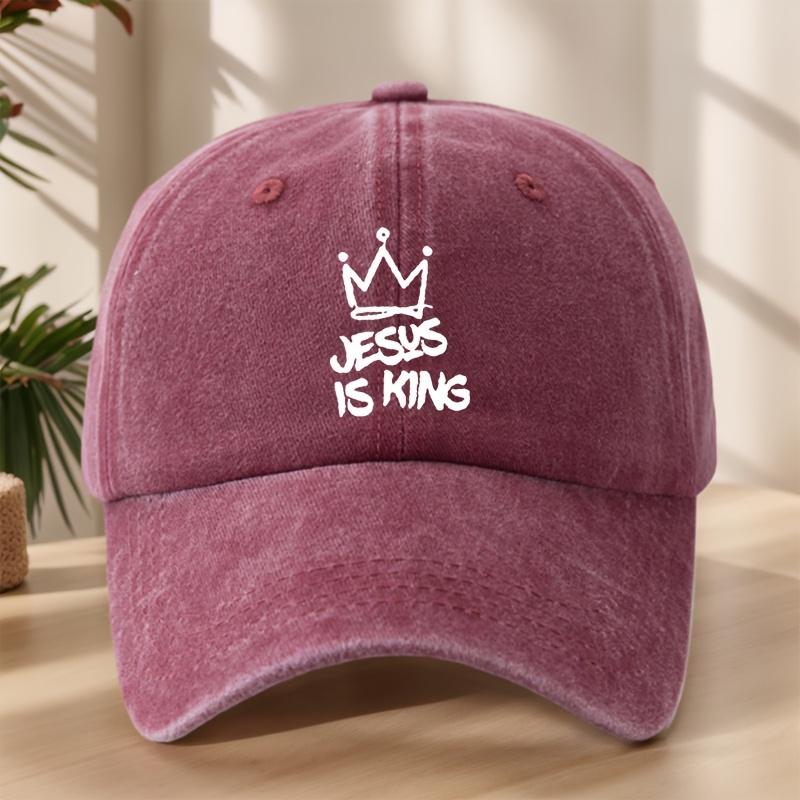Crown patterned baseball cap, casual fashion travel camping duckbill cap, outdoor sports sun protection