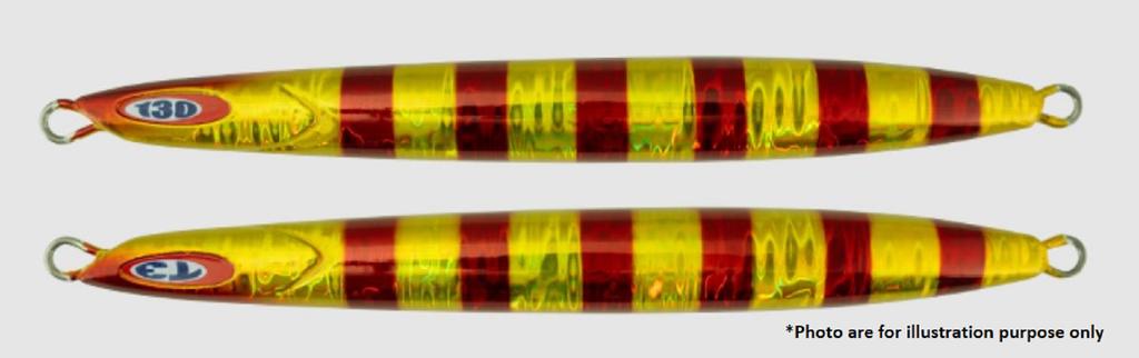 Jackall Metal Jig Anchovy Type 3 Flutter 250 Grams Red (0200)