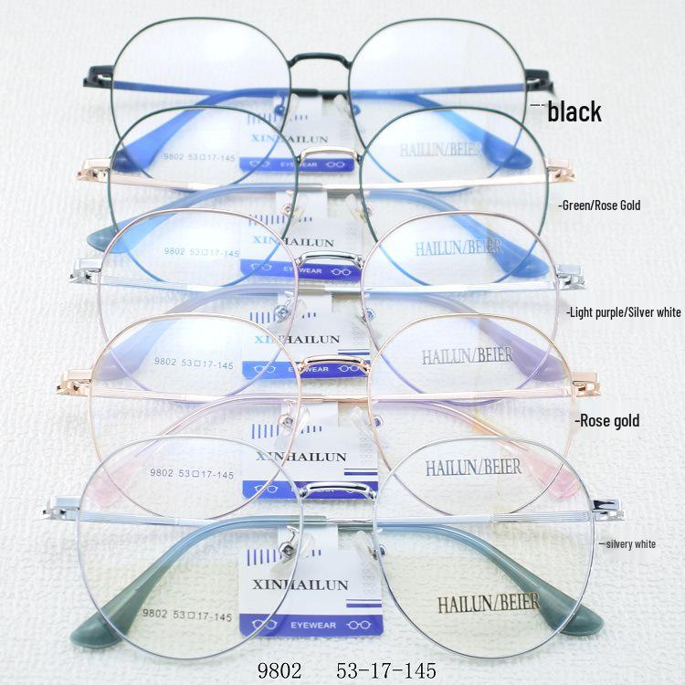 

Ретро Металлические Унисекс Полигональные Оправы для Очков, Корейский Стиль, Круглые, Полностью Ободковые, Маленький Размер