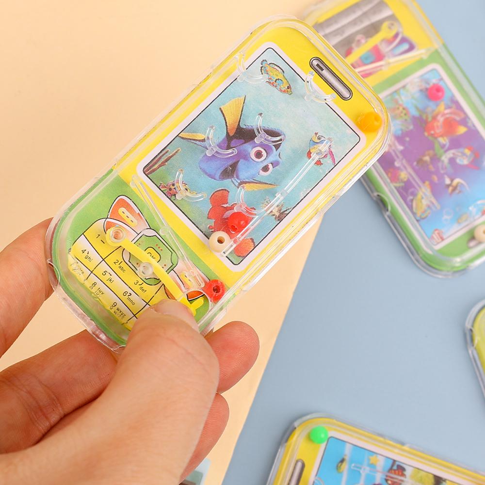 5/1Pcs 3D Mini Pin Ball Puzzle Cartoon Fish Maze Games Boards For Kids Early Educational Toys Gifts Portable Retro Puzzle Toy