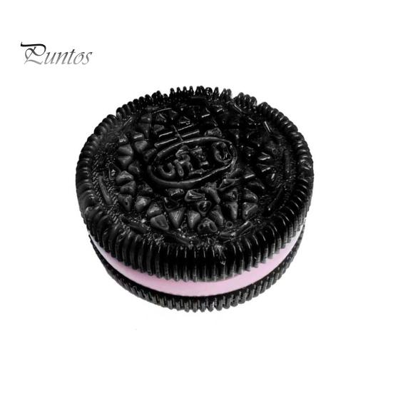 

Игрушка для снятия стресса в виде шоколадного печенья, мягкая игрушка TPR для снятия стресса, сенсорная игрушка для детей, подростков, взрослых, портативная игрушка-имитатор еды розовый/чёрный