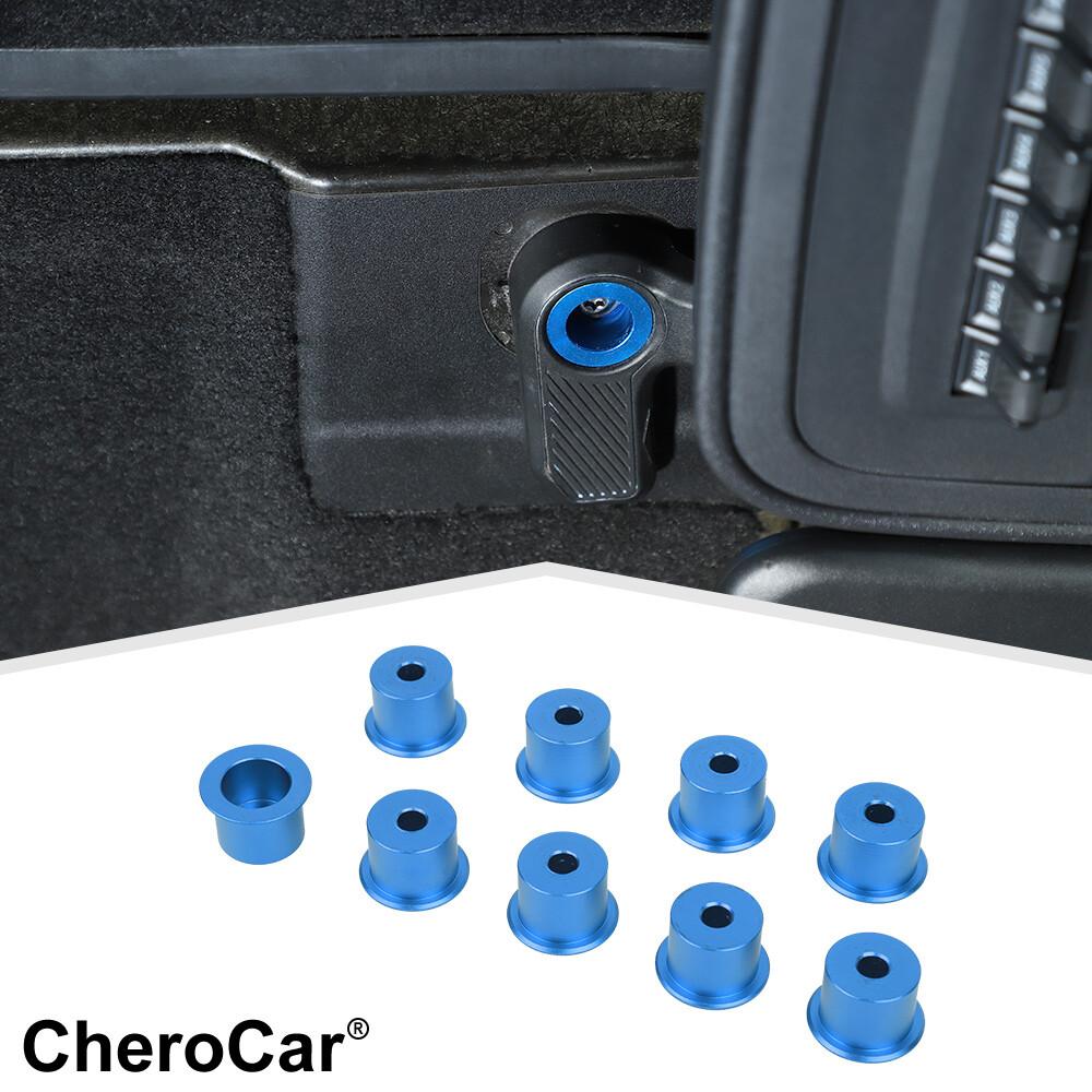 9X Blue Top Roof Hardtop Switch Handle Decor Cover For Ford Bronco -25 4Door